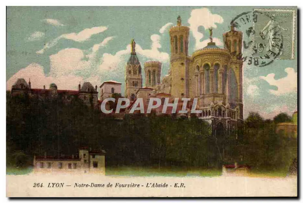 LYON — Nossa Senhora de Fourvière — A Abside — E.R. — n°264 - Frente