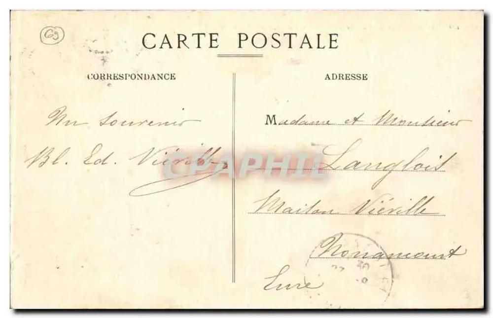 LYON — Nossa Senhora de Fourvière — A Fachada — E. R. - Verso
