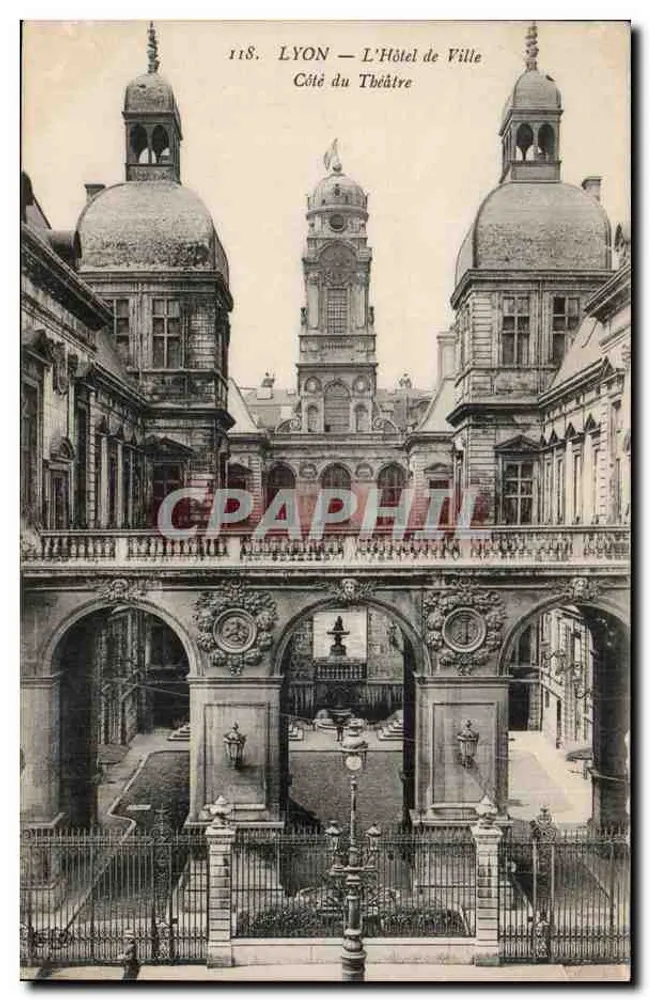 LYON — Das Rathaus — Theatersseite — n° 118 - Vorderseite