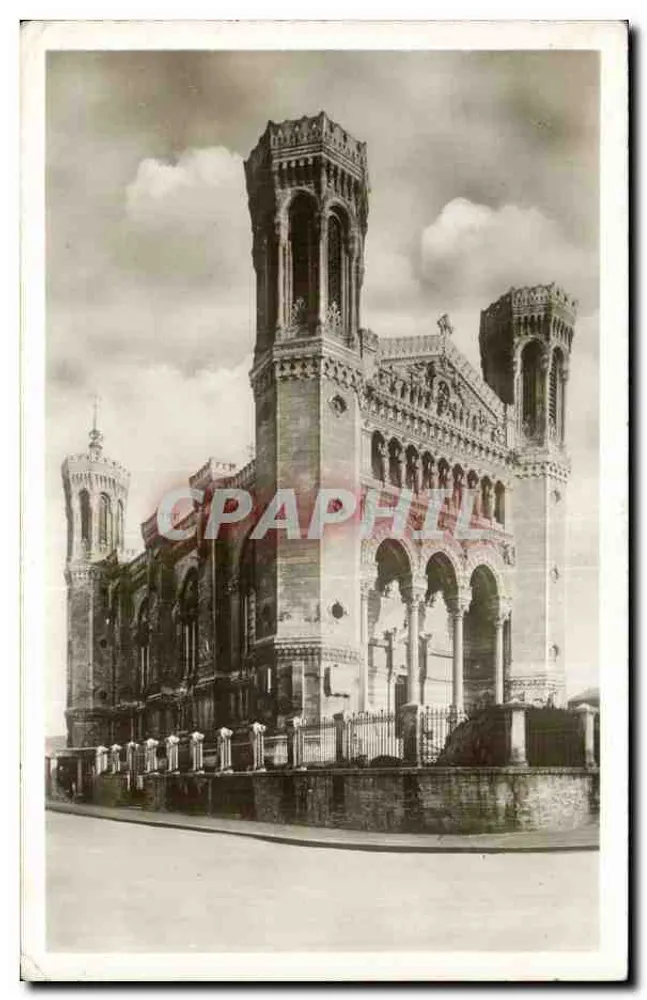 Basílica de Fourvière — Lyon — X. Gorgny, editor - Frente