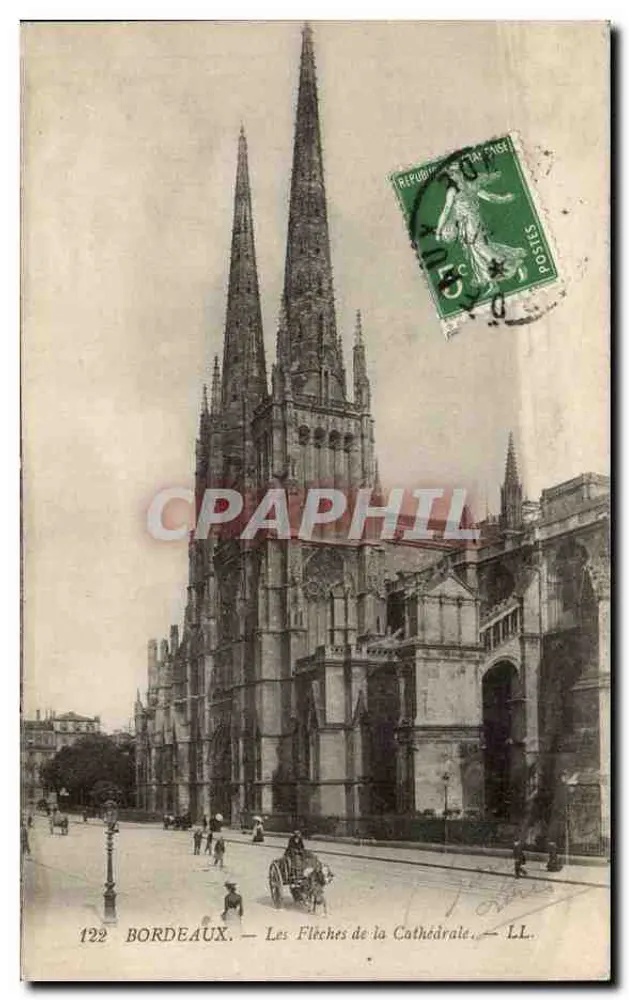 Bordeaux — As Flechas da Catedral — LL. n°122 - Frente