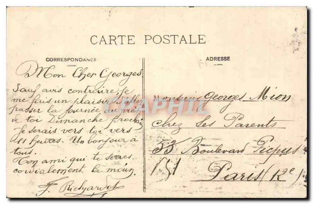 Bordeaux — O Ponte de Pierre — M. D. - Verso