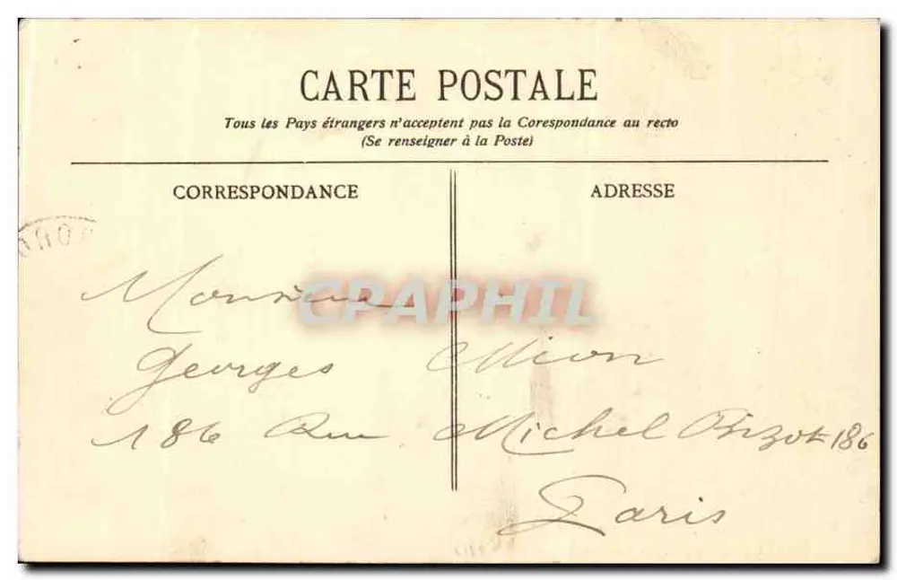 Bordeaux — Die Kathedrale und die Tour Pey-Berland — Verlag BR - 2412 - Rückseite