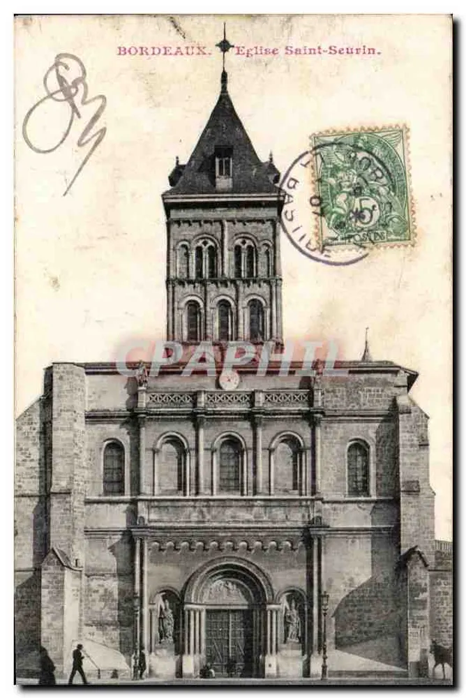 Bordeaux. Igreja de São Seurin. - Frente