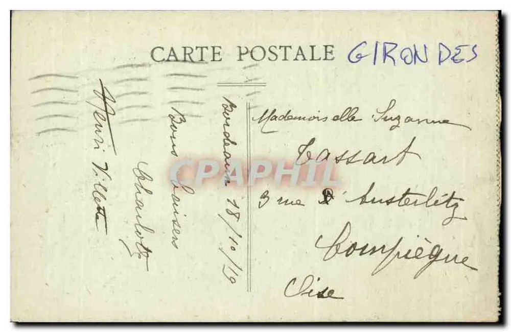 Bordeaux — Porta d'Aquitânia — A.H. 23 - Verso
