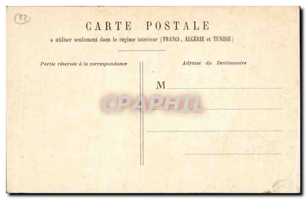 Bordeaux - Torre Pey-Berland — vista com trêmio e pedestres — editor desconhecido, n° 44 - Verso
