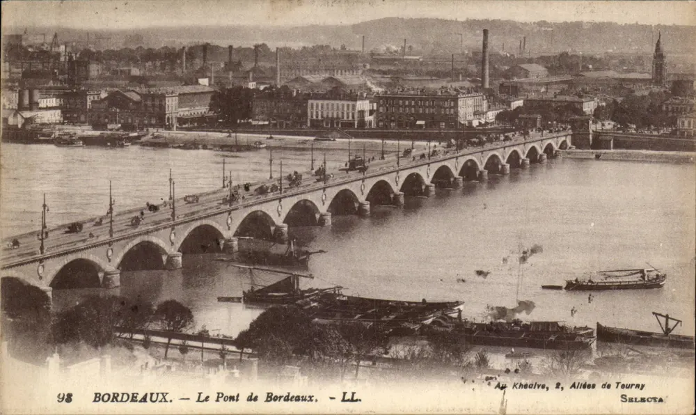 Bordeaux — O Ponte de Bordeaux — LL. — SELECTA - Frente