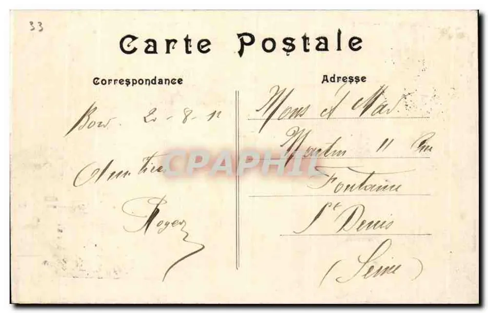 Bordeaux — Le pont de pierre (sur la Garonne) — éditeur inconnu - Verso