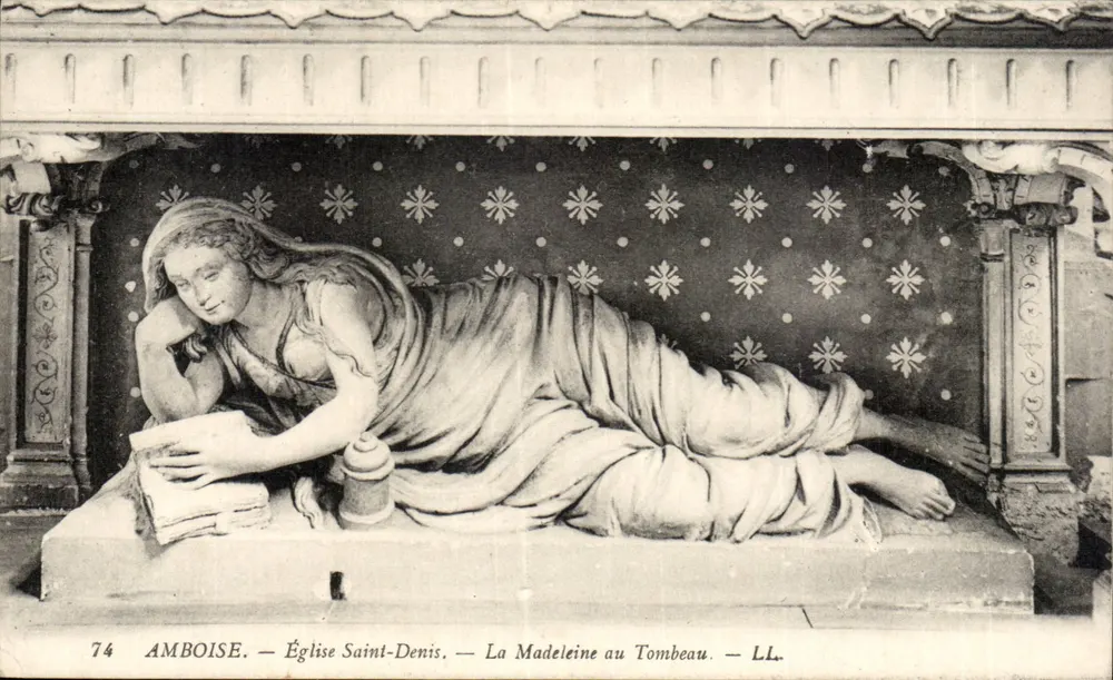 Amboise — Kirche Saint-Denis — Die Magdalena am Grab — LL - Vorderseite