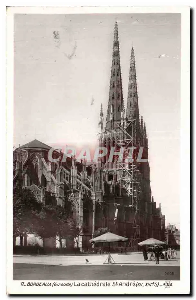 Bordeaux (Gironde) — A catedral São André (séculos XII e XIII) — editor desconhecido, n° 2669 - Frente