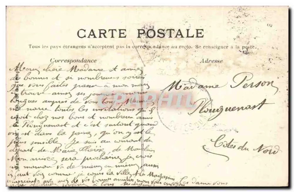 Bordeaux (Gironde) — A catedral São André (séculos XII e XIII) — editor desconhecido, n° 2669 - Verso