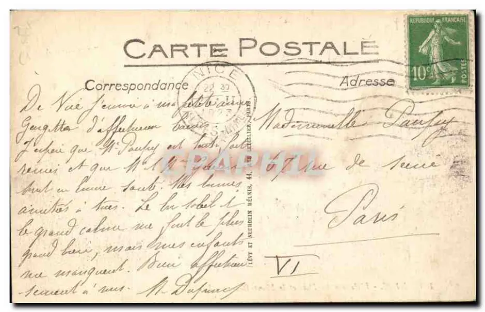 NICE - Der Eingang zum Hafen und der Mont-Boron — Selecta, n°163 - Rückseite