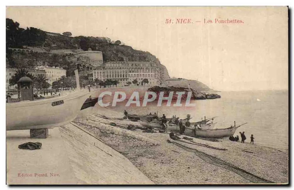 NICE — Les Ponchettes — Wydawnictwo Picard, Nîce, nr 51 - Awers
