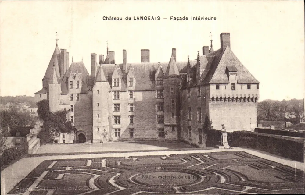 Castelo de Langeais — Facha interna — Edição exclusiva do Castelo - Frente
