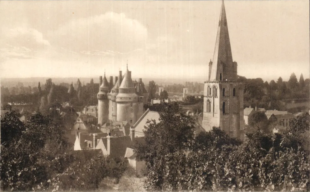 Langeais — Schloss und Kirche — Luxus-Karteikarte - Vorderseite