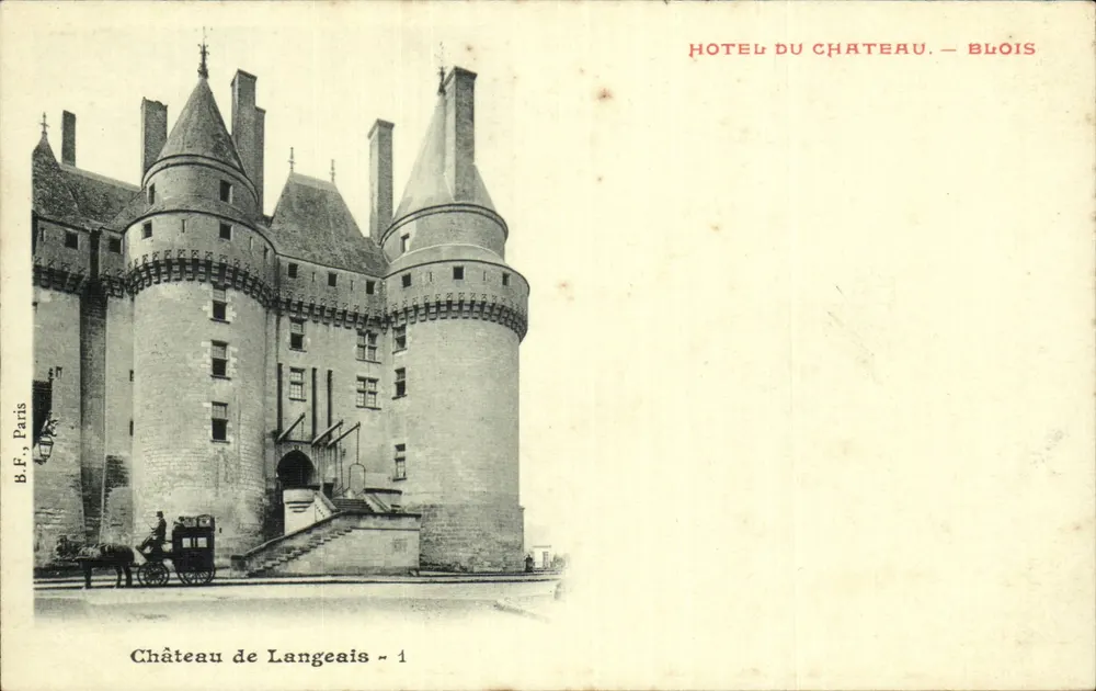 Château de Langeais — Ansicht des Schlosses — B.F. Paris, n°1 - Vorderseite