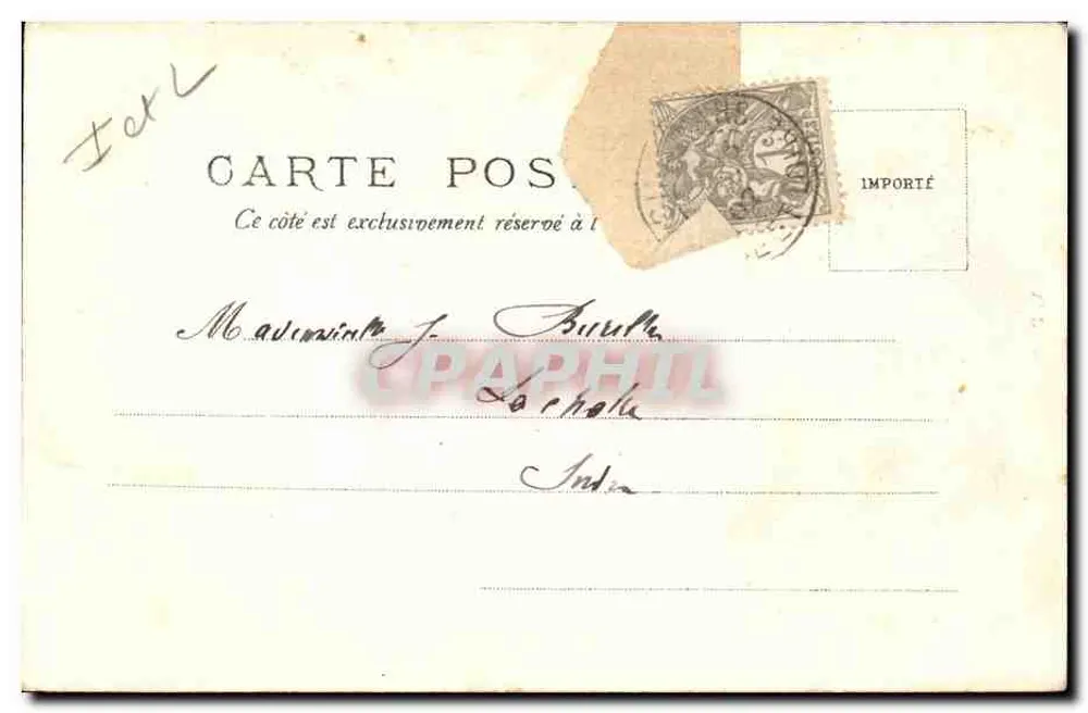 Langeais — O Castelo (lado norte) — V.P. No. 883 - Verso