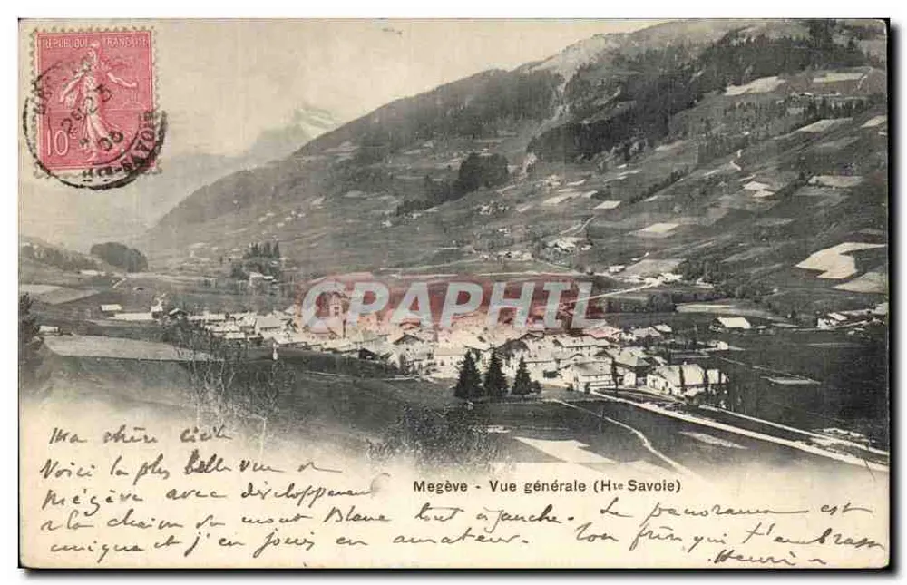 Megève - Vista geral (Haute-Savoie) — editor desconhecido, número de série não visível - Frente