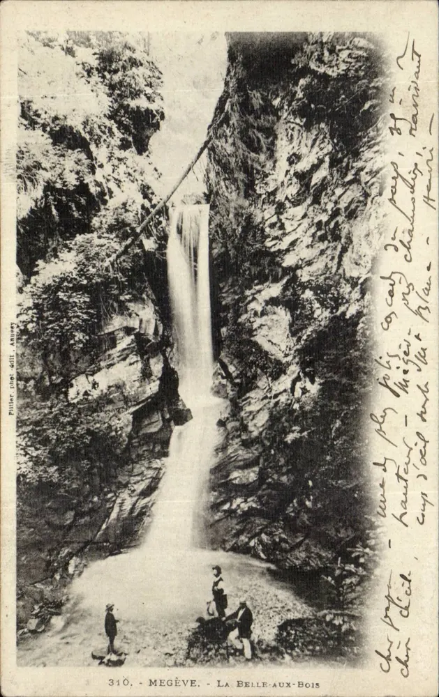 Mégève - La Belle-aux-Bois — cachoeira em um cânion — editor Philippe, n° 310 - Frente