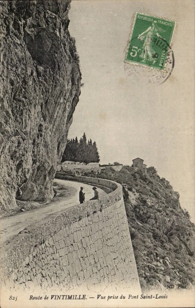Route von VINTIMILLE — Ansicht vom Pont Saint-Louis — ND Fotografie — n° 825 - Vorderseite