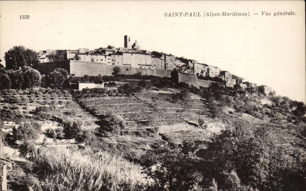 Saint-Paul (Alpes-Maritimes) — Vista geral — Ancilins Est. Neurysin & Cie, Corbeil-Paris, n° 1339 - Frente