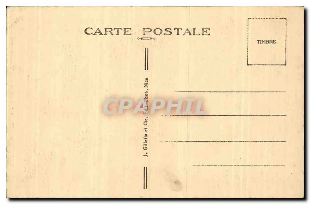 Peille (A.-M.) - alt. 630 m. - Velha rua — Ed. P. Bianabi, Peille - Verso