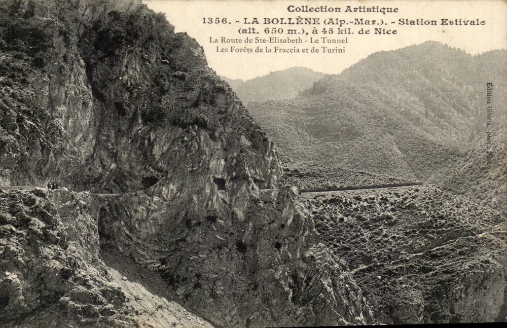 La Bollène (Alp.-Mar.) - Sommerstation - Der Tunnel - Die Wälder von Fraccia und Turini - Vorderseite