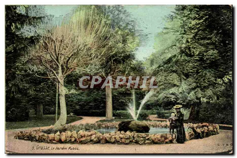 Grasse. O Jardim Público — editor L.V.&C. - Frente