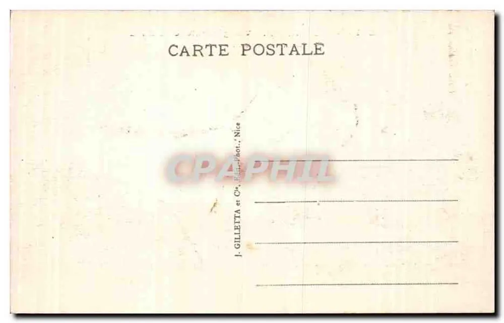Saint-Paul (A.-M.) — Vista geral (lado Norte) — J. Gilletta & Cie, Nice - Verso