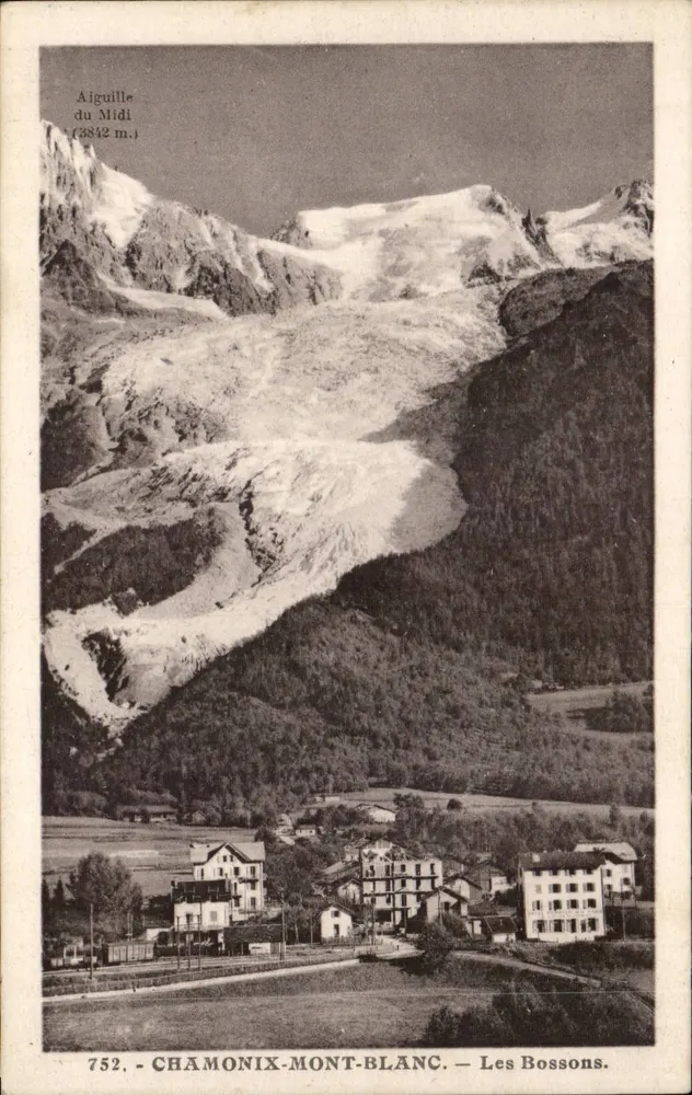 Aiguille do Meio (3842 m.) — Chamonix-Mont-Blanc — Les Bossons — n°752 - Frente