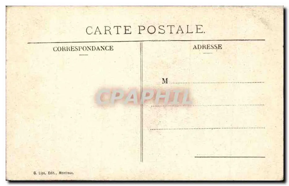 Evian-les-Bains - Thermalbad und der Kai — G. L. M. Nr. 108 - Rückseite