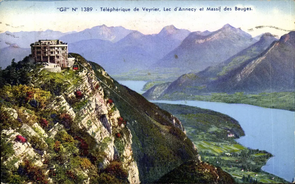 Seilbahn von Veyrier, See von Annecy und Massiv der Bauges — "Gil" N° 1389 - Vorderseite