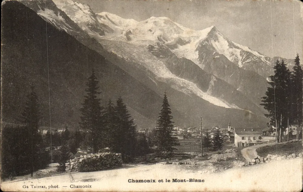 Chamonix e o Mont-Blanc — Gs Tairraz, fot. — Chamonix - Frente