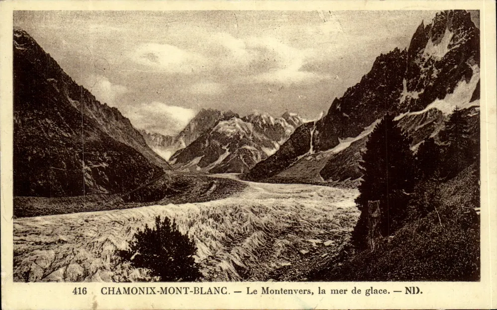 Chamonix-Mont-Blanc — Le Montenvers, la mer de glace — ND. - Recto