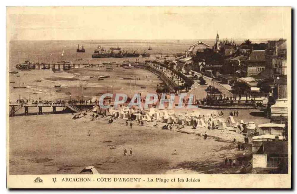 Arcachon - Costa de Prata - A Praia e as Jelées - Frente