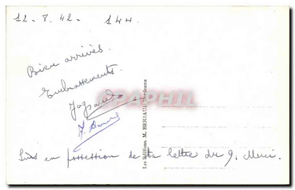 Bordeaux - O Ponte - Vista geral — Tito - Verso