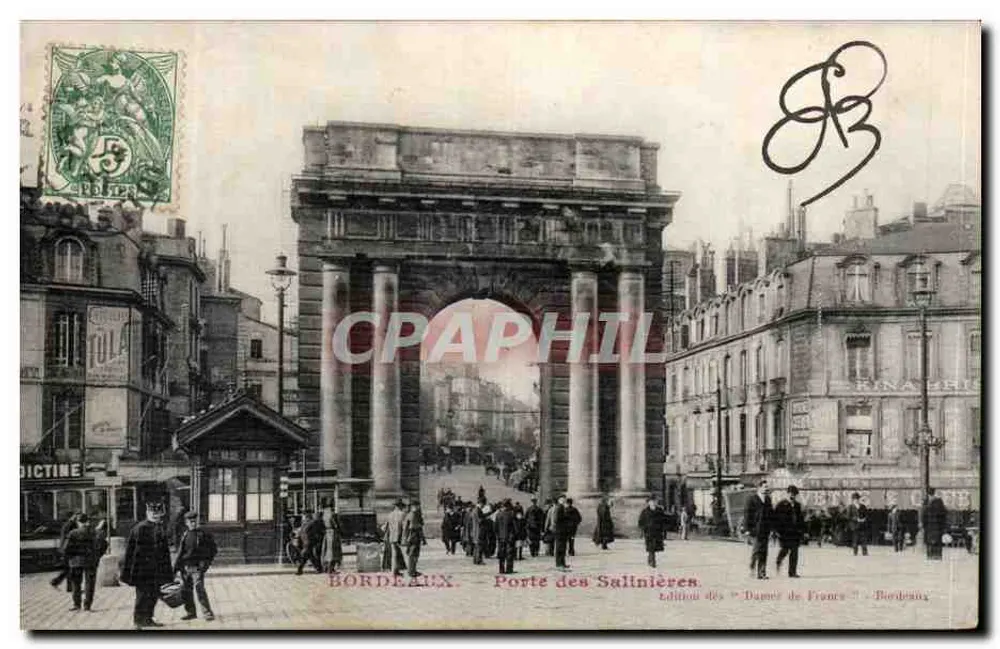 Bordeaux — Porta das Salinhas — Edição das 'Damas da França' - Bordeaux - Frente
