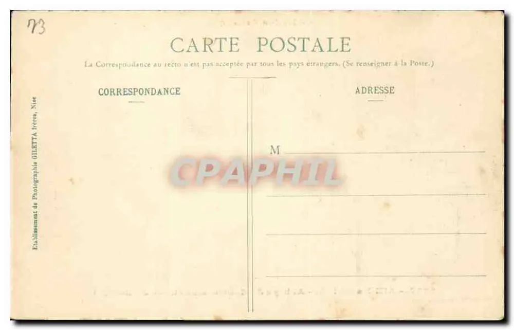Aix-les-Bains — Abadía de Hautecombe y Lago del Bourget — Edición Giletta, fot. Nice, n° 2237 - Reverso
