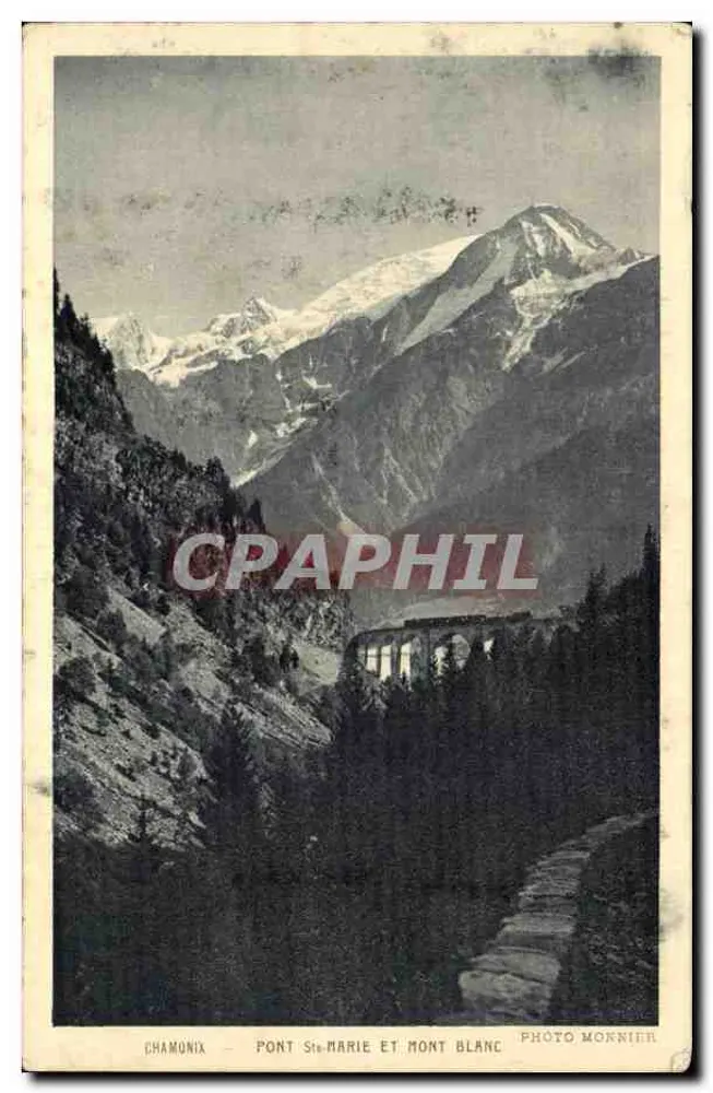 Chamonix — Ponte Santa Maria e Mont Blanc — Foto Monnier - Frente