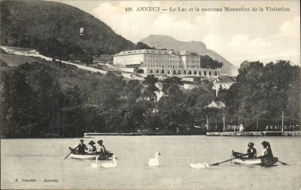 ANNECY — Der See und das neue Kloster der Visitation — A Gardet - Vorderseite