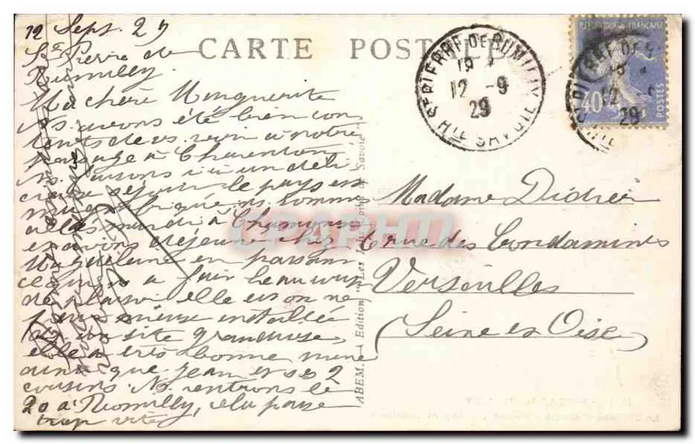Le Château d'Arcine - Pointe d'Andey et Leschaux — St-Pierre-de-Rumilly, n°4786, édition ABEM - Verso