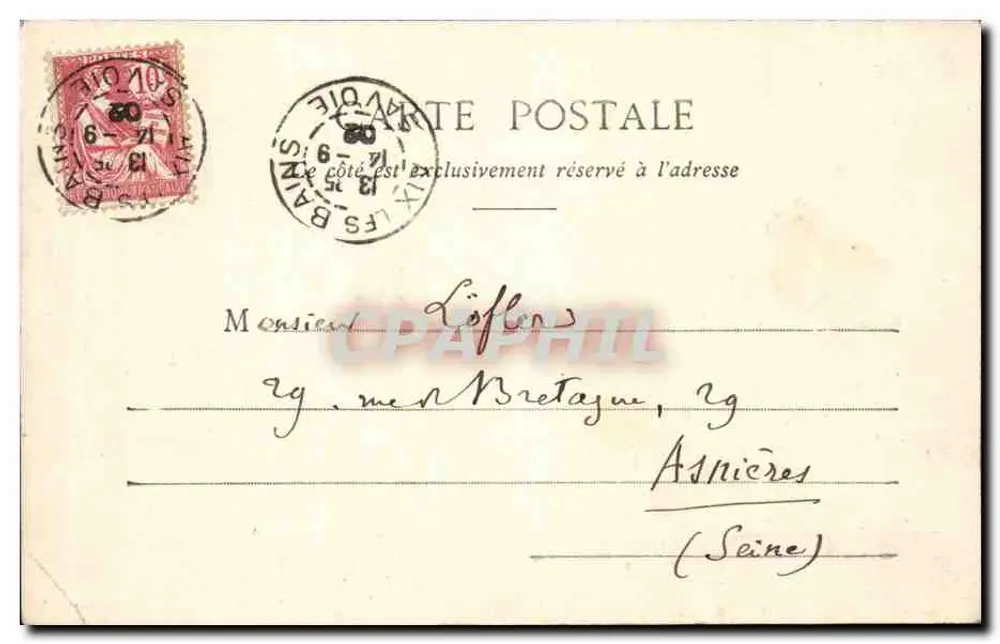 Aix-les-Bains — Thermalbad und Träger — Edition Giletta, phot., Nice, n° 8178 - Rückseite