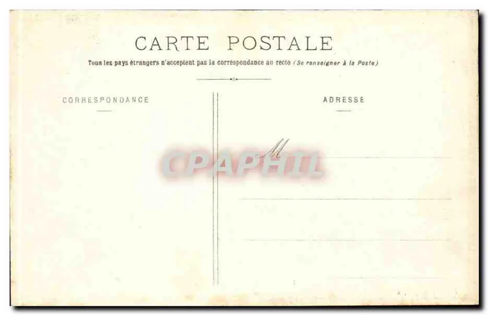 Epinal - O Cours e a Mosela — Edição J. Armand, Epinal - Verso