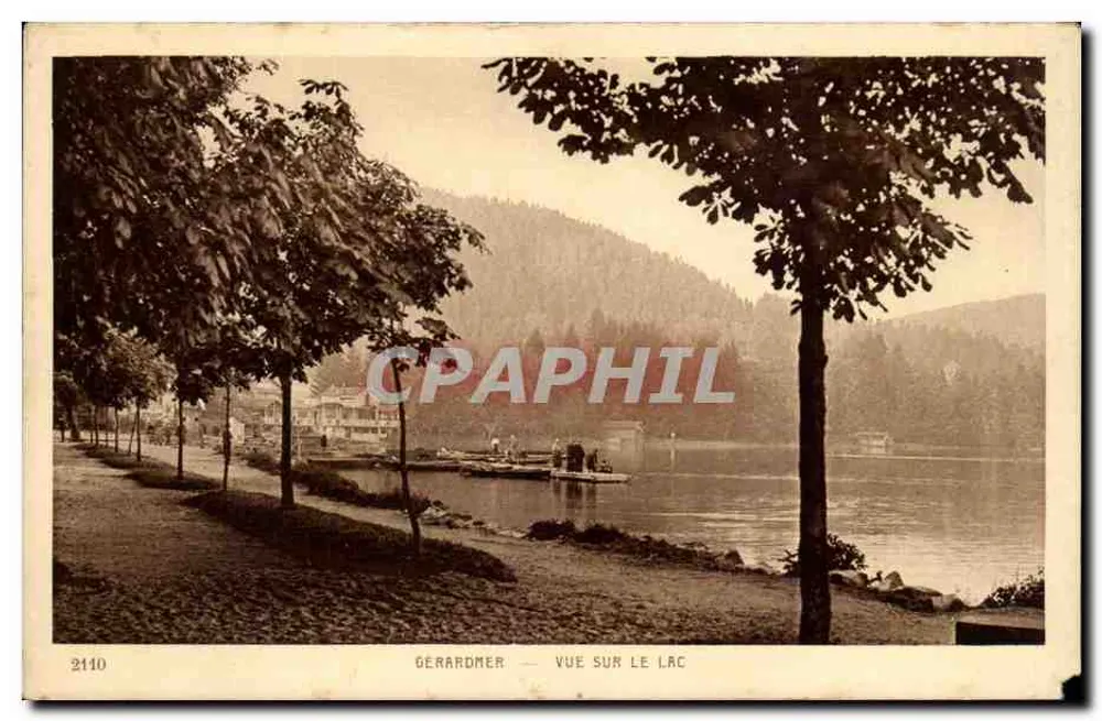 Gérardmer — Vista sobre o lago — Braun & Cie, Ht.-Rhin - Frente
