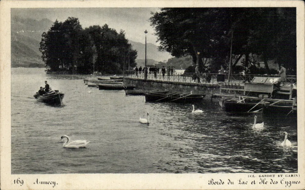 Annecy — Ufer des Sees und Insel der Schwäne — (CL. GARDET ET GARIN) Nr. 169 - Vorderseite