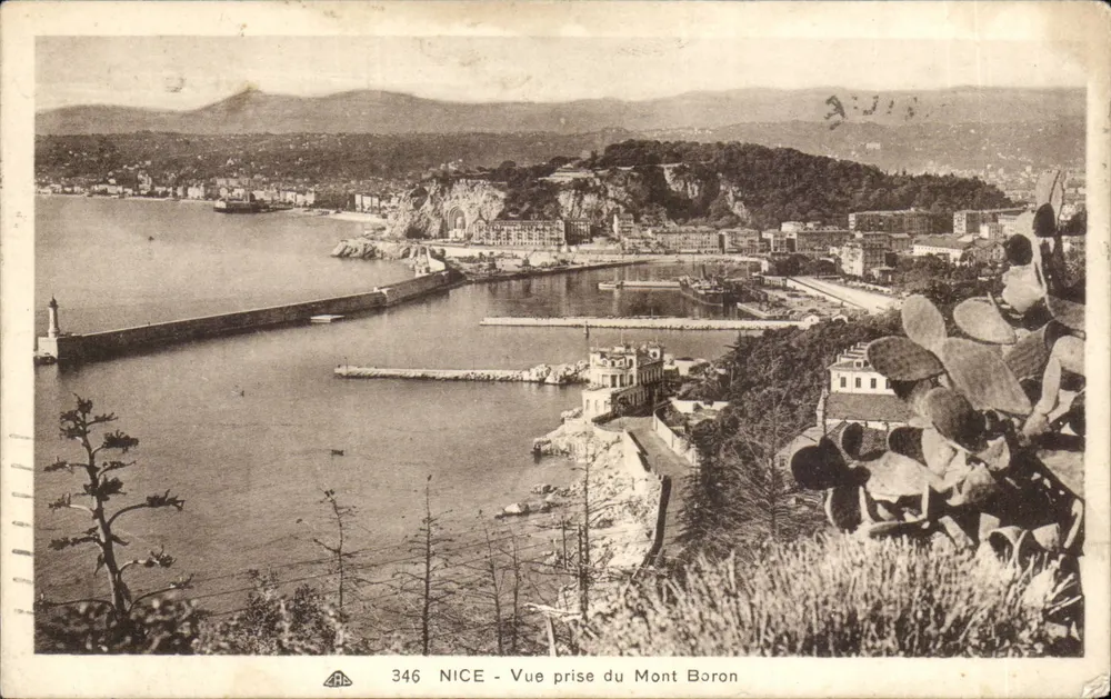 NICE - Vista tirada do Mont Boron — série 346, editada por A. Grimaldi - Frente