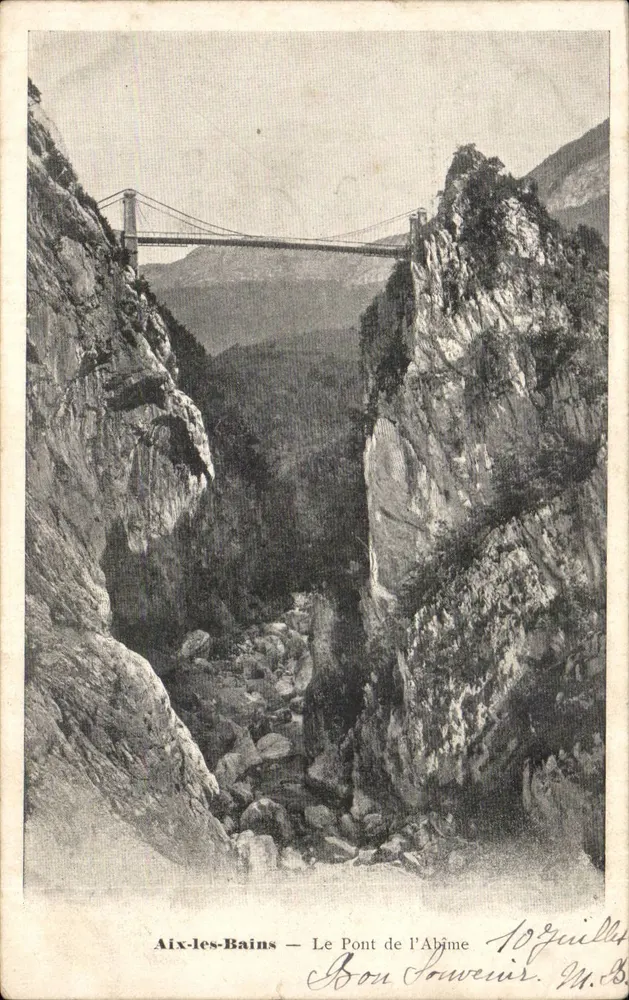 Aix-les-Bains — O Ponte da Abîme — Noguillès M.B. - Frente
