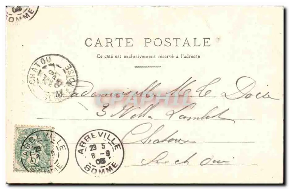 Abbeville — Église Collégiale de Saint-Vulfran — Ducheret Frères, éditeurs, Abbeville - Verso