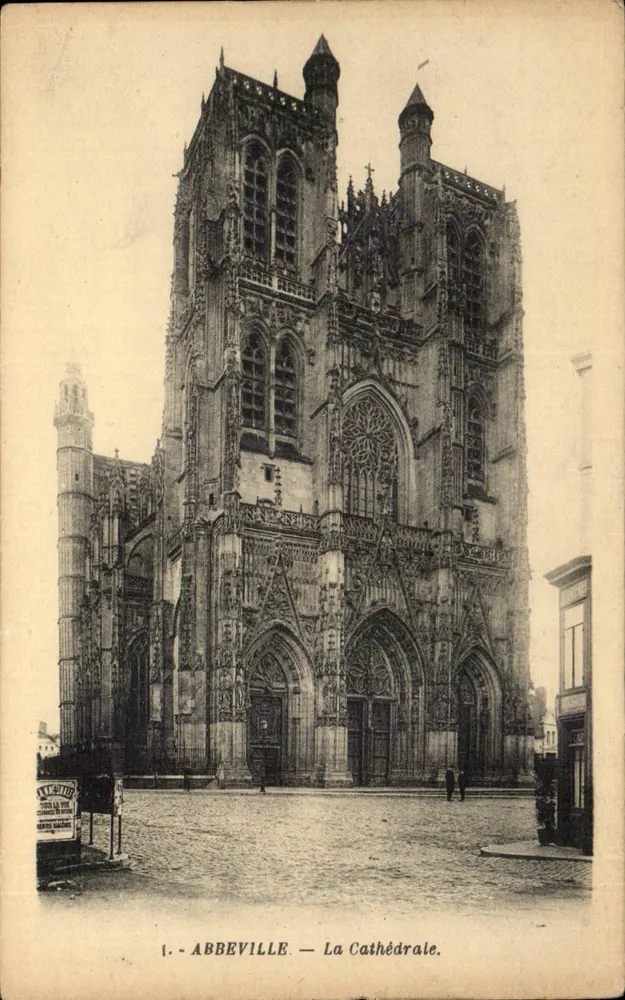 Abbeville — A Catedral — editor G. Ariana, Nantes, n°1 - Frente