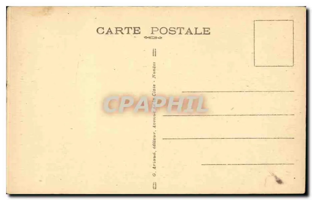 Abbeville — A Catedral — editor G. Ariana, Nantes, n°1 - Verso
